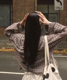 BEIDELLI（ベイデリー）の「[MADE] フード付きサマーチェックシャツ（シャツ/ブラウス）」