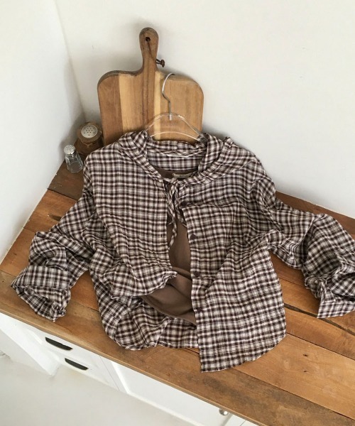 BEIDELLI（ベイデリー）の「[MADE] フード付きサマーチェックシャツ（シャツ/ブラウス・レディース・ブラウン/ネイビー/ブラック・FREE）」の22枚目の写真