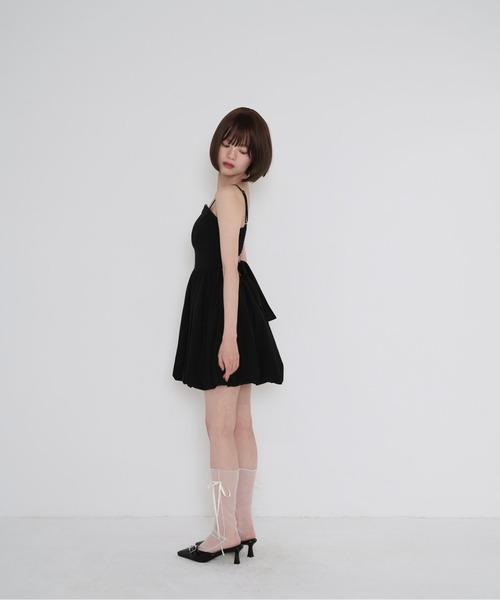 【CHICLINE】★ ヒッカツイードフレアワンピース (Dress) ★ セール】《15 quinze》チェックツイードフレアーワンピース