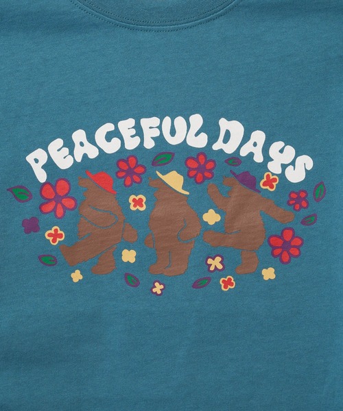 COBMASTER（コブマスター）の「【COBMASTER/コブマスター】COB KIDS PEACEFULDAYS TEE/半袖Tシャツ/キッズ（Tシャツ/カットソー・キッズ・グリーン/インディゴブルー/イエロー/サーモンピンク・MEDIUM/LARGE/SMALL）」の8枚目の写真