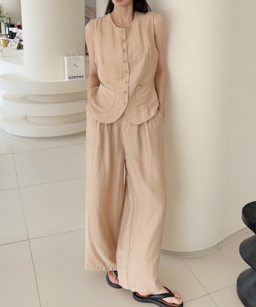 Lavish Gate ジレ、パンツセット pdd3490-01.jpg