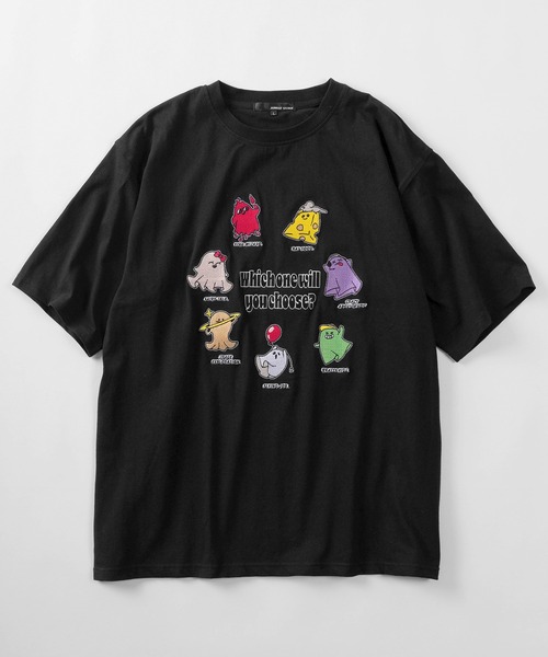 COACH ロゴ刺繍ポケットから弾ける苺ちゃん ゆったりイージーTシャツ COACH ロゴ刺繍ポケットから弾ける苺ちゃん ゆったりイージーTシャツ