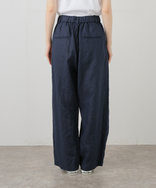 JOURNAL STANDARD LUXE（ジャーナルスタンダード　ラックス）の「リネン タックパンツ（その他パンツ・レディース・ブラック/ネイビー・SMALL/MEDIUM）」の11枚目の写真