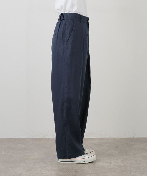 JOURNAL STANDARD LUXE（ジャーナルスタンダード　ラックス）の「リネン タックパンツ（その他パンツ・レディース・ブラック/ネイビー・SMALL/MEDIUM）」の12枚目の写真