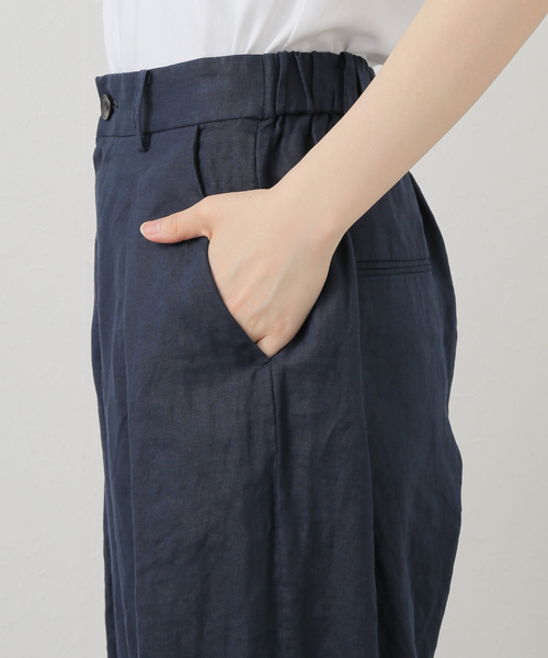 JOURNAL STANDARD LUXE（ジャーナルスタンダード　ラックス）の「リネン タックパンツ（その他パンツ・レディース・ブラック/ネイビー・SMALL/MEDIUM）」の13枚目の写真