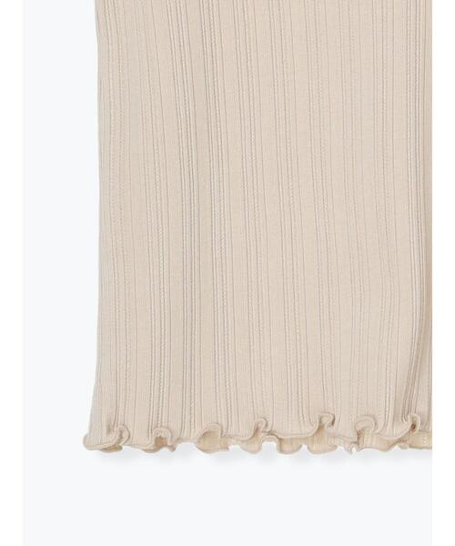 Samansa Mos2（サマンサ モスモス）の「エッジレーステレコノースリ（Tシャツ/カットソー・レディース・ベージュ/チャコールグレー/オフホワイト・F）」の13枚目の写真