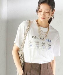 Odub（オーダブ）の「【SHIPS別注】Odub:〈手洗い可能〉プリント TEE（Tシャツ/カットソー）」