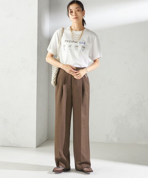 Odub（オーダブ）の「【SHIPS別注】Odub:〈手洗い可能〉プリント TEE（Tシャツ/カットソー・レディース・イエロー/ネイビー/ホワイト・ONE SIZE）」の13枚目の写真