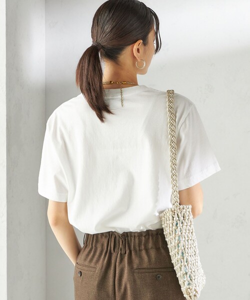 Odub（オーダブ）の「【SHIPS別注】Odub:〈手洗い可能〉プリント TEE（Tシャツ/カットソー・レディース・イエロー/ネイビー/ホワイト・ONE SIZE）」の10枚目の写真