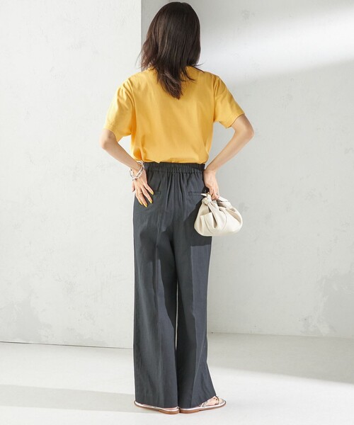 Odub（オーダブ）の「【SHIPS別注】Odub:〈手洗い可能〉プリント TEE（Tシャツ/カットソー・レディース・イエロー/ネイビー/ホワイト・ONE SIZE）」の5枚目の写真