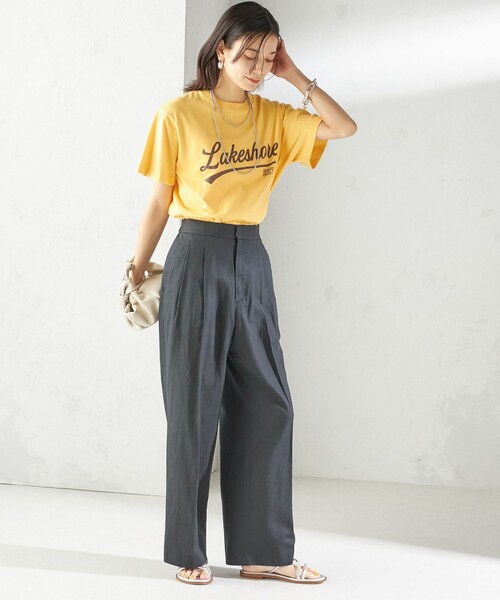 Odub（オーダブ）の「【SHIPS別注】Odub:〈手洗い可能〉プリント TEE（Tシャツ/カットソー・レディース・イエロー/ネイビー/ホワイト・ONE SIZE）」の19枚目の写真