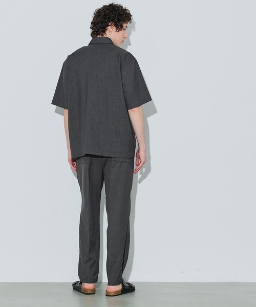 coca(coca)(コカ)の「リラックス半袖シャツ(シャツ/ブラウス・メンズ・チャコール/ライトグレー/ブラック・L/M/XL)」の6枚目の写真