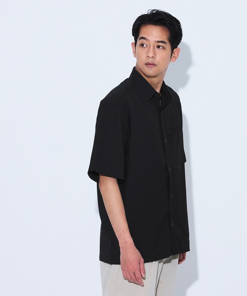 coca(coca)(コカ)の「リラックス半袖シャツ(シャツ/ブラウス・メンズ・チャコール/ライトグレー/ブラック・L/M/XL)」の14枚目の写真