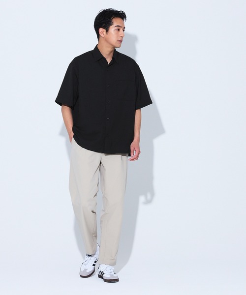 coca(coca)(コカ)の「リラックス半袖シャツ(シャツ/ブラウス・メンズ・チャコール/ライトグレー/ブラック・L/M/XL)」の15枚目の写真