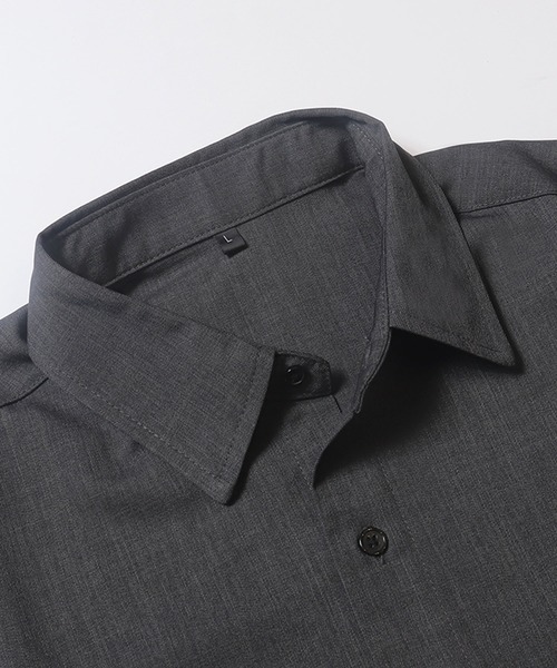 coca(coca)(コカ)の「リラックス半袖シャツ(シャツ/ブラウス・メンズ・チャコール/ライトグレー/ブラック・L/M/XL)」の16枚目の写真