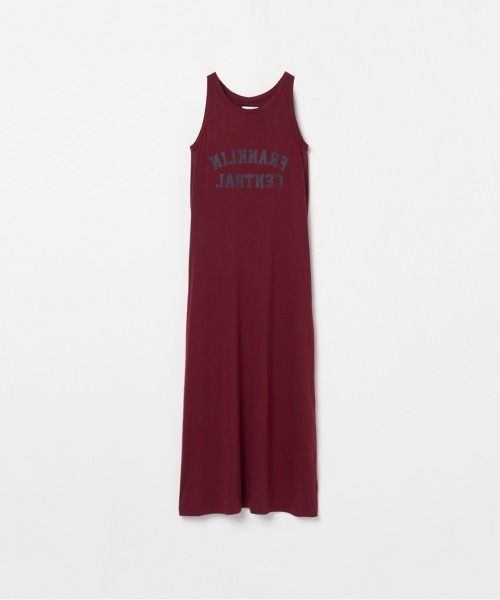 HELIOPOLE（エリオポール）の「TANK DRESS（ワンピース・レディース・ボルドー/グレー・FREE）」の2枚目の写真