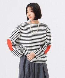 BEAMS BOY（ビームスボーイ）の「【2/5再値下げ】エルボー パッチ バスク ロングスリーブ（Tシャツ/カットソー）」