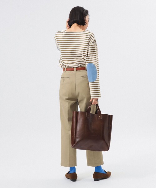 BEAMS BOY（ビームスボーイ）の「【1/15再値下げ】エルボー パッチ バスク ロングスリーブ（Tシャツ/カットソー・レディース・その他1/ブラック/オリーブ/その他・1/2）」の10枚目の写真