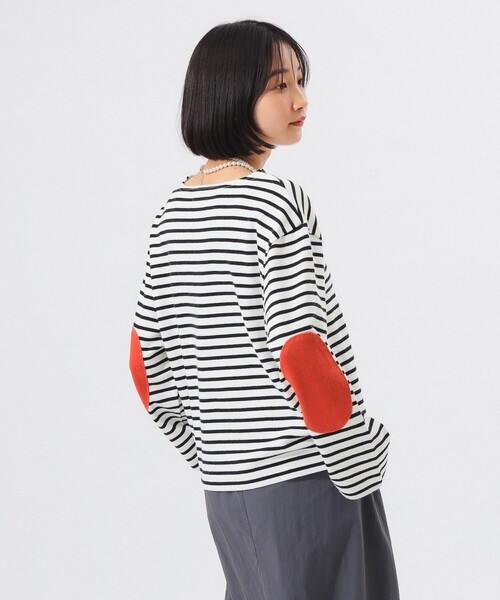 BEAMS BOY（ビームスボーイ）の「【1/15再値下げ】エルボー パッチ バスク ロングスリーブ（Tシャツ/カットソー・レディース・その他1/ブラック/オリーブ/その他・1/2）」の14枚目の写真