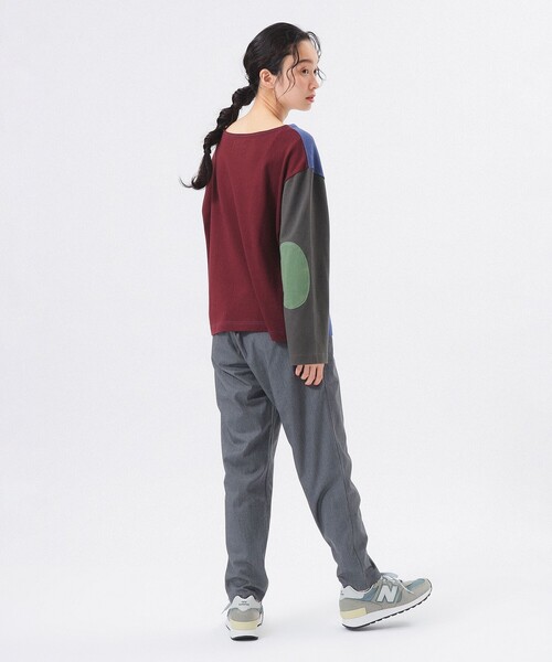 【新品タグ付き】BEAMSBOY エルボーパッチバスクロングスリーブ BEAMS BOY（ビームス ボーイ）エルボー パッチ バスク ロング