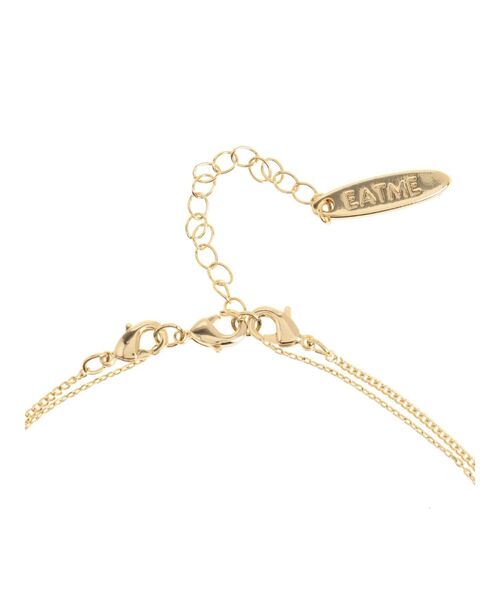 EATME（イートミー）の「スクエアチャームダブルチェーンネックレス（ネックレス・レディース・ゴールド/シルバー・FREE）」の8枚目の写真