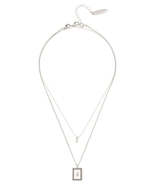 EATME（イートミー）の「スクエアチャームダブルチェーンネックレス（ネックレス・レディース・ゴールド/シルバー・FREE）」の4枚目の写真