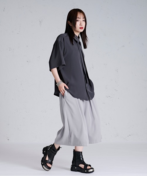 Ellno Loset（エルノロゼット）の「トロミガウチョパンツ（その他パンツ・メンズ・ブラック/ライトグレー・LARGE/MEDIUM/SMALL）」の14枚目の写真