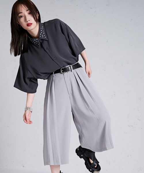 Ellno Loset（エルノロゼット）の「トロミガウチョパンツ（その他パンツ・メンズ・ブラック/ライトグレー・LARGE/MEDIUM/SMALL）」の12枚目の写真