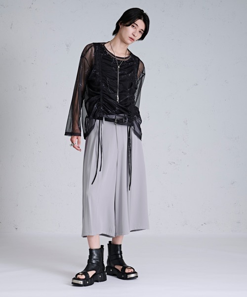 Ellno Loset（エルノロゼット）の「トロミガウチョパンツ（その他パンツ・メンズ・ブラック/ライトグレー・LARGE/MEDIUM/SMALL）」の20枚目の写真