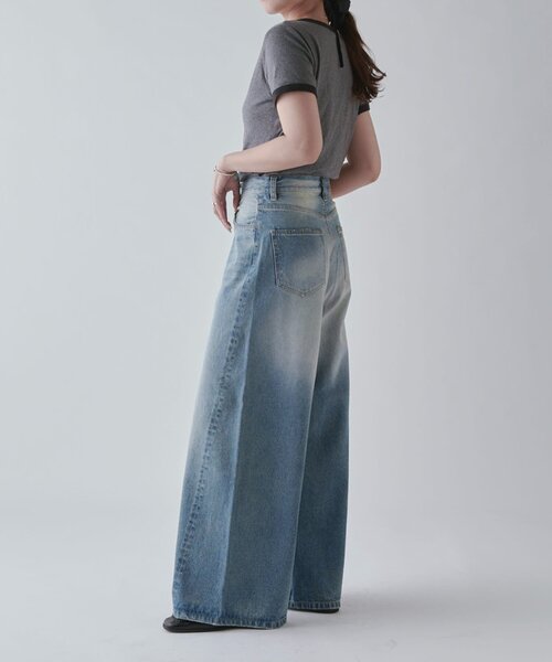 『新品』Lui's グラデーションデニムパンツ　Sサイズ Lui's ジーンズ グラデーションデニムパンツ メンズ : ZOZOTOWN