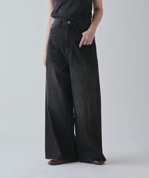 Lui's（ルイス）の「ワイドデニム（デニムパンツ・レディース・インディゴブルー/ブラック・36/38）」の20枚目の写真