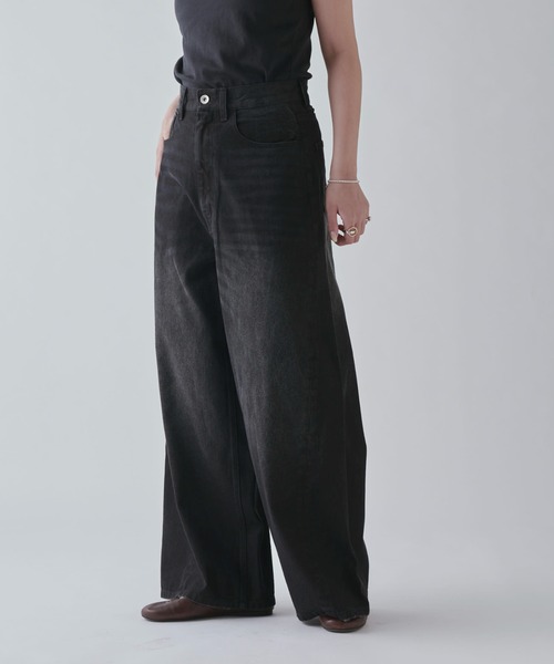 Lui's（ルイス）の「ワイドデニム（デニムパンツ・レディース・インディゴブルー/ブラック・36/38）」の18枚目の写真