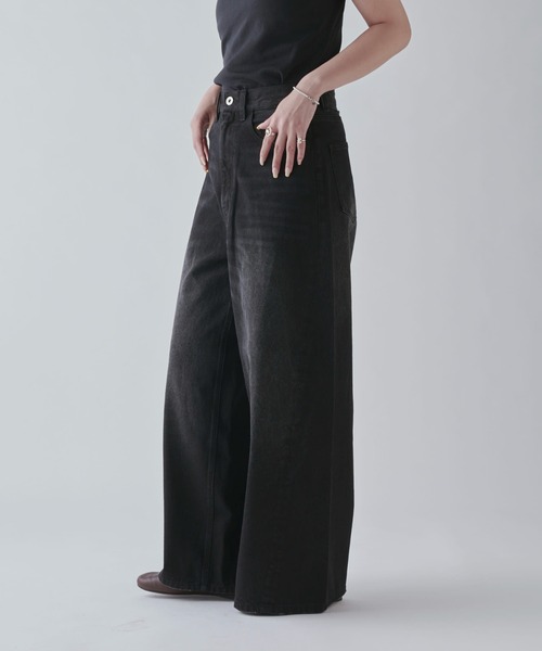 Lui's（ルイス）の「ワイドデニム（デニムパンツ・レディース・インディゴブルー/ブラック・36/38）」の17枚目の写真
