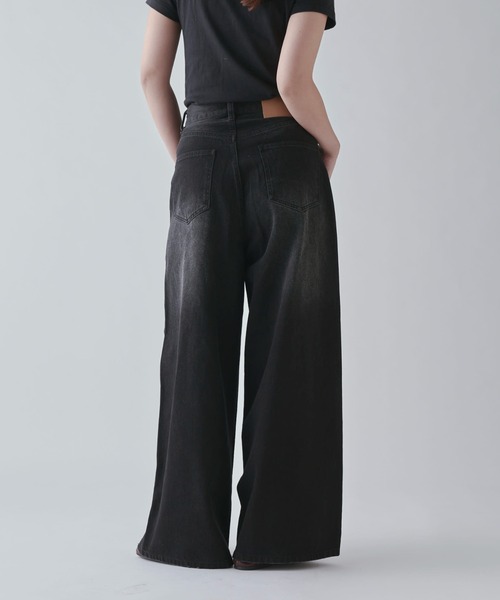 Lui's（ルイス）の「ワイドデニム（デニムパンツ・レディース・インディゴブルー/ブラック・36/38）」の16枚目の写真