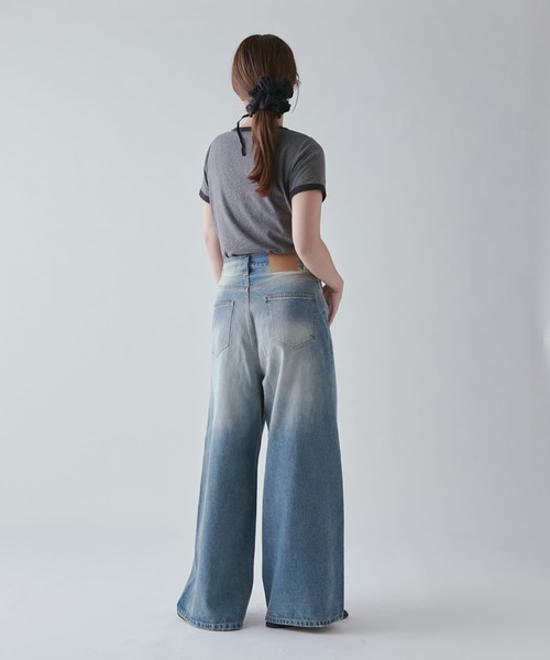 Lui's（ルイス）の「ワイドデニム（デニムパンツ・レディース・インディゴブルー/ブラック・36/38）」の22枚目の写真