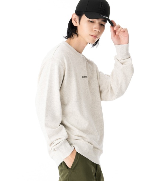 NEW ERA(ニューエラ)の「ニューエラ スウェットトレーナー コンパクトロゴ コットン(スウェット・メンズ・ブラック/ホワイト・S/M/L/XL/XXL)」の11枚目の写真