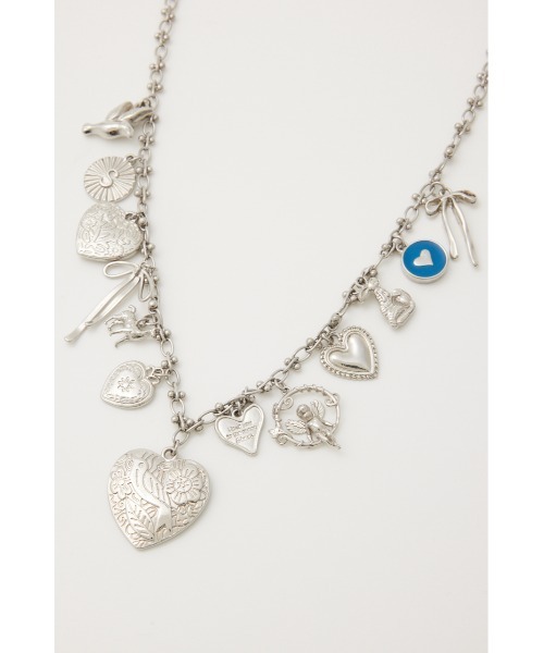 SLY（スライ）の「MANY MOTIF NECKLACE メニー モチーフ ネックレス（ネックレス・レディース・シルバー・FREE）」の2枚目の写真