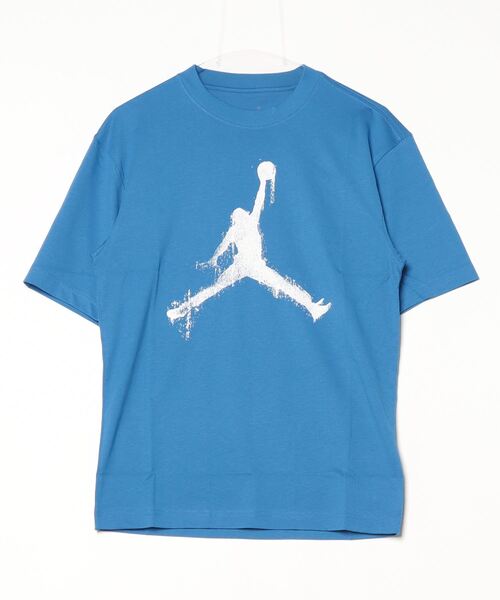JORDAN BRAND（ジョーダンブランド）の「ジョーダン  ジョーダン BRK COL ジャンプマン S/S （Tシャツ/カットソー・メンズ・ホワイト×ブラック/ブラック/ブルー・SS/2XL/3XL/XL/L/M/S）」の3枚目の写真