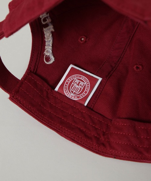 NANO universe（ナノユニバース）の「CORNELL UNIVERSITY/CORNELL UNV TWILL WASHED CAP（キャップ・メンズ・グレー/レッド・FREE）」の3枚目の写真
