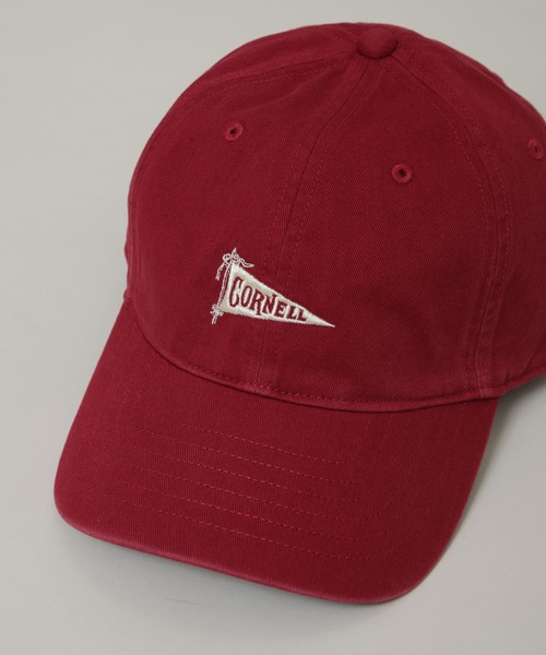 NANO universe（ナノユニバース）の「CORNELL UNIVERSITY/CORNELL UNV TWILL WASHED CAP（キャップ・メンズ・グレー/レッド・FREE）」の6枚目の写真