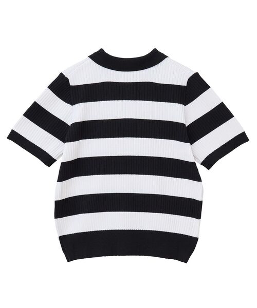 AMERICAN HOLIC（アメリカンホリック）の「アソートニットポロシャツ（ポロシャツ・レディース・その他7/ネイビー/オフホワイト・L/M）」の11枚目の写真