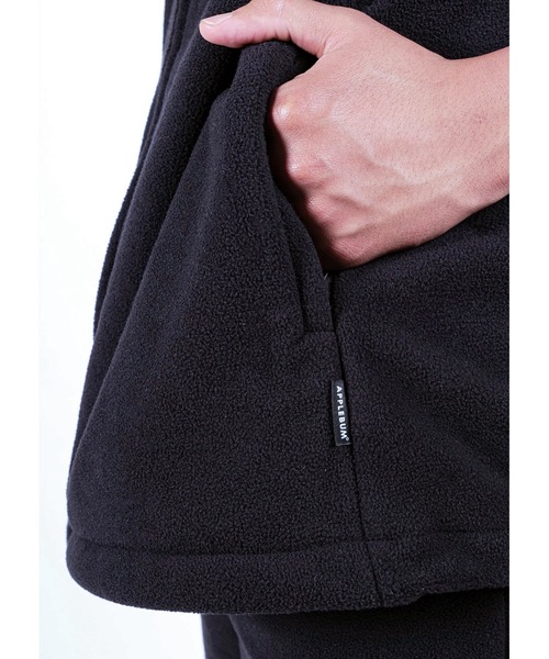 APPLEBUM(アップルバム)の「Fleece Jacket(ブルゾン・メンズ・ブラック/グレー・MEDIUM/X-LARGE/LARGE)」の8枚目の写真