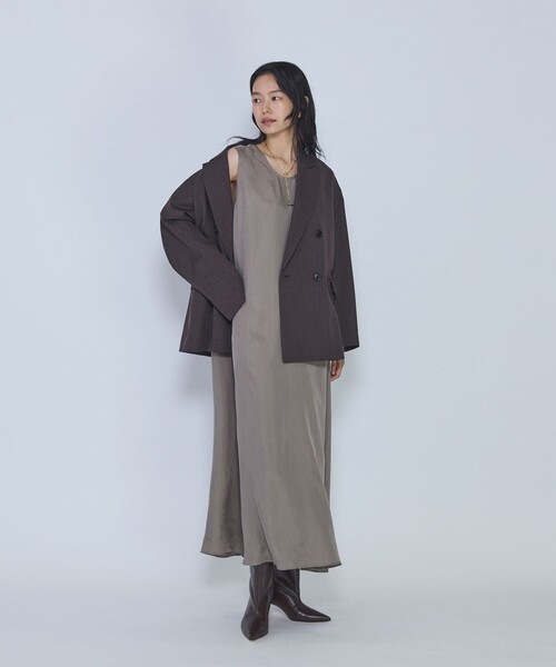 1er Arrondissement(プルミエアロンディスモン)の「キュプラフィブリルフレアーワンピース(ワンピース・レディース・ベージュ系その他/ブラウン系その他5/ブラウン系その他4・36/38)」の12枚目の写真