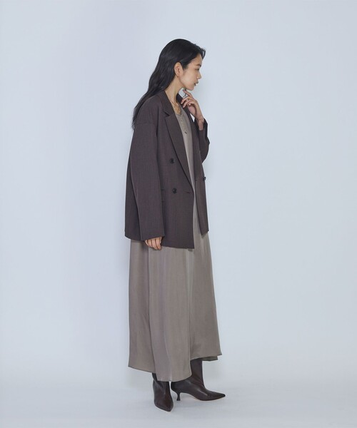 1er Arrondissement(プルミエアロンディスモン)の「キュプラフィブリルフレアーワンピース(ワンピース・レディース・ベージュ系その他/ブラウン系その他5/ブラウン系その他4・36/38)」の16枚目の写真