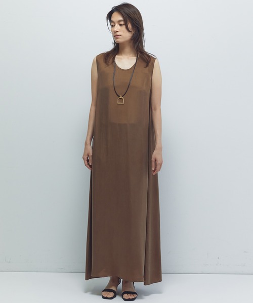 1er Arrondissement(プルミエアロンディスモン)の「キュプラフィブリルフレアーワンピース(ワンピース・レディース・ベージュ系その他/ブラウン系その他5/ブラウン系その他4・36/38)」の5枚目の写真