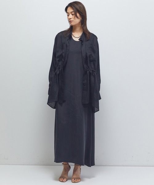 1er Arrondissement(プルミエアロンディスモン)の「キュプラフィブリルフレアーワンピース(ワンピース・レディース・ベージュ系その他/ブラウン系その他5/ブラウン系その他4・36/38)」の8枚目の写真