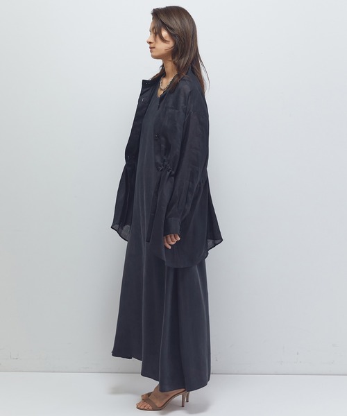 1er Arrondissement(プルミエアロンディスモン)の「キュプラフィブリルフレアーワンピース(ワンピース・レディース・ベージュ系その他/ブラウン系その他5/ブラウン系その他4・36/38)」の11枚目の写真