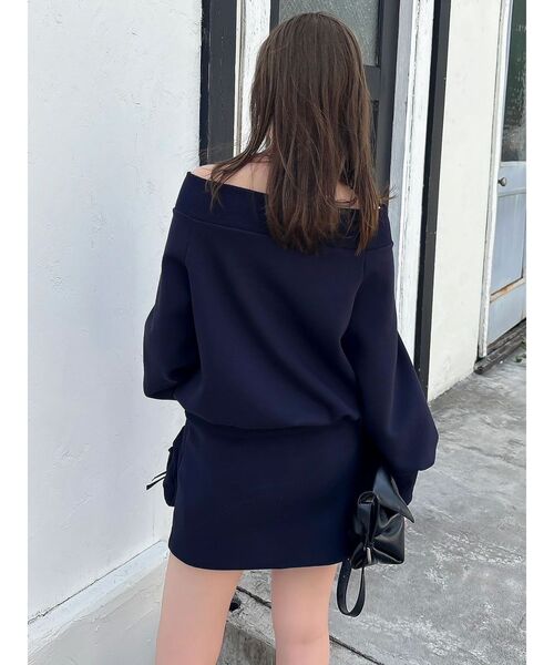 dazzlin（ダズリン）の「スウェットポケットミニスカート（スカート・レディース・ネイビー/パープル/グレー・MEDIUM/SMALL）」の8枚目の写真