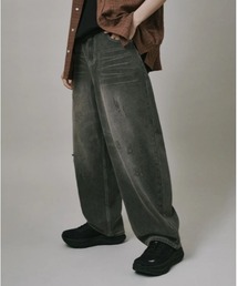 Vini | 【Vini】スクラッチウォッシュバルーンデニムパンツ(デニムパンツ)