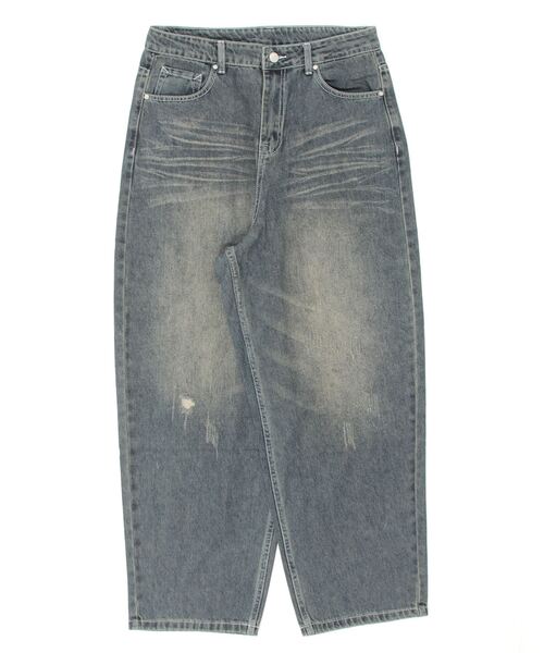 Vini（ヴィニ）の「【Vini】スクラッチウォッシュバルーンデニムパンツ（デニムパンツ・メンズ・ブルー系その他2/ブルー系その他/ブラック系その他・X-LARGE/LARGE/MEDIUM）」の11枚目の写真